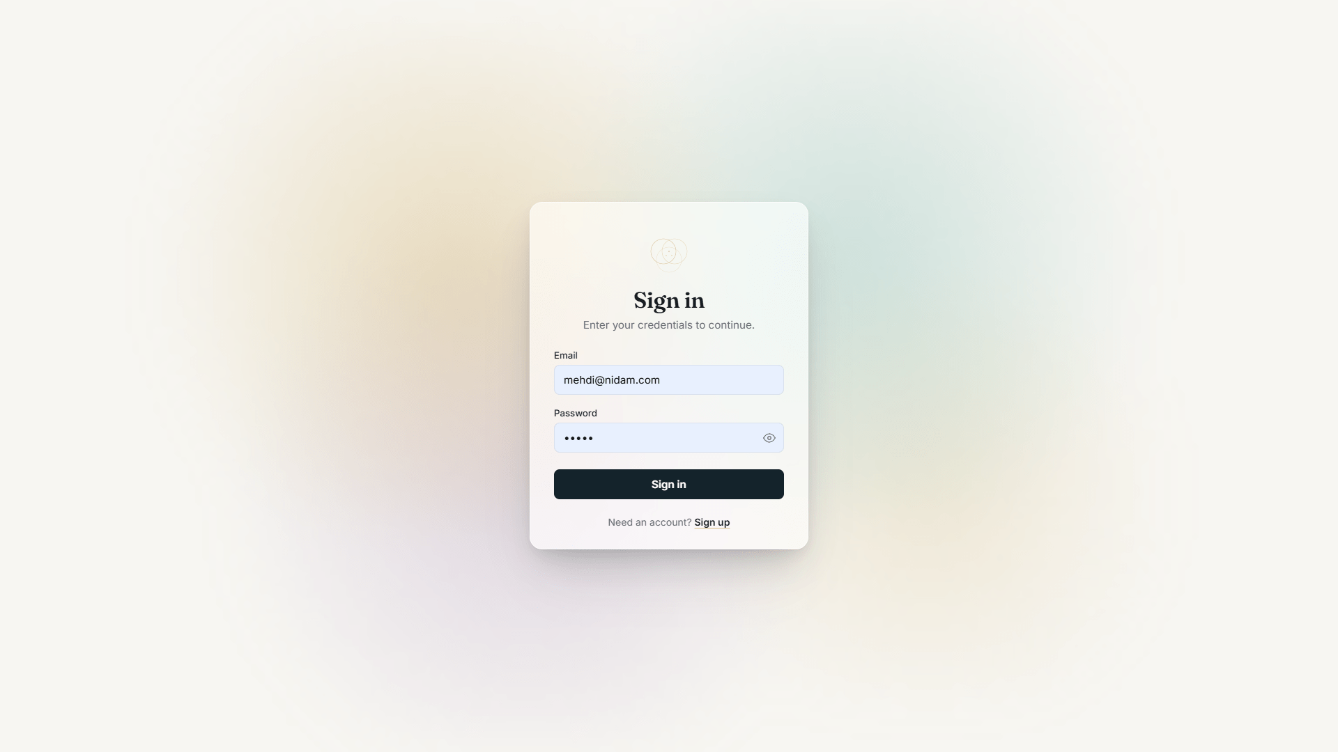 Nidam Login